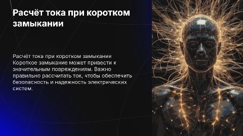 Расчёт тока в коротком замыкании