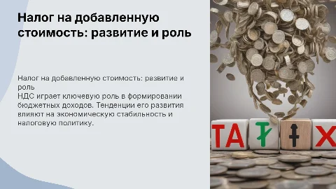 Налог на добавленную стоимость: тенденции и роль в бюджете