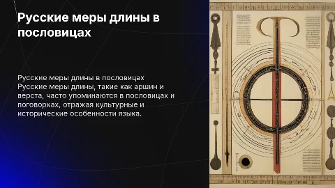 Русские меры длины в пословицах и поговорках