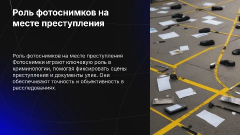 Задачи фотоснимков на месте преступления криминология