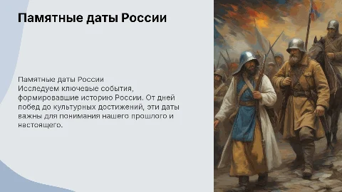 памятные даты россии