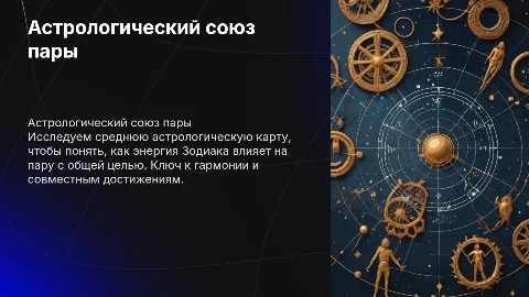 Астрология: средняя карта для мужчины и женщины с общей целью
