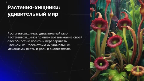 Растения - хищники