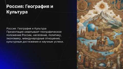 Презентация о России: География, Культура и Экономика