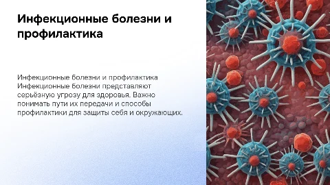 Инфекционные болезни и как их избежать