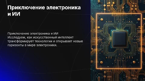 Приключение электроника: развитие ИИ и его перспективы