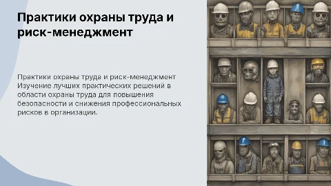 Лучшие практические решения в охране труда и рисках