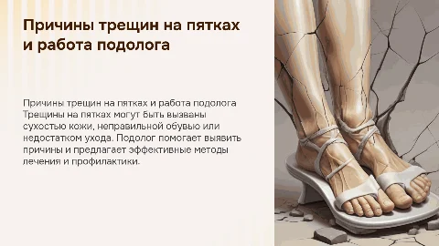 Причины трещин на пятках и работа подолога