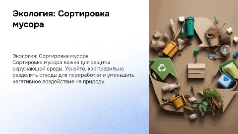 Экология. Как правильно сортировать мусор