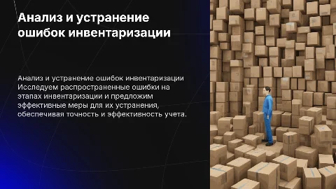 Анализ ошибок инвентаризации и меры по их устранению