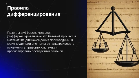 Правила дифференцирования: простыми словами для юристов