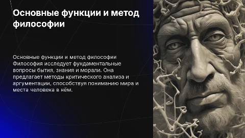 Основные функции и метод философии