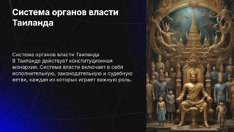 система органов государственной власти тайланда
