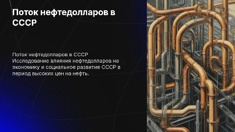 Поток нефтедолларов и проблемы развития в ссср