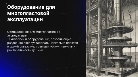 Оборудование для одновременной раздельной эксплуатации пластов