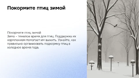 Презентация «Покормите птиц зимой»