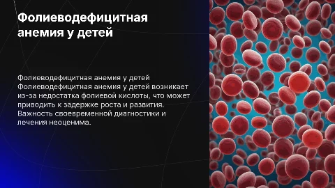 фолиеводефицитная анемия у детей