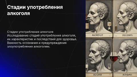 Стадии употребления алкоголя