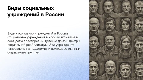 Виды социальных учреждений в России
