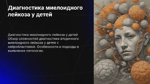 Вторичный миелоидный лейкоз у ребенка с нейробластомой