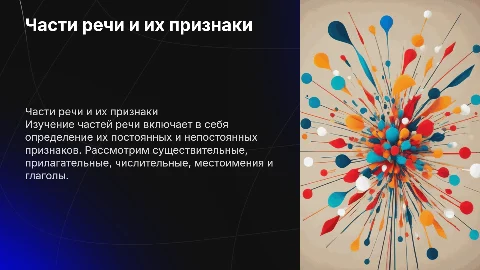 Определение частей речи: признаки и виды для изучения