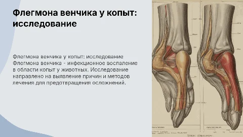 дипломная работа на тему флегмона венчика у копыт