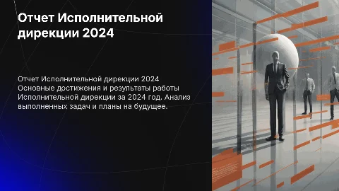 Отчет о работе Исполнительной дирекции в 2024 году