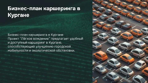 Бизнес-план "Каршеринг в Кургане "Лёгкое вождение"