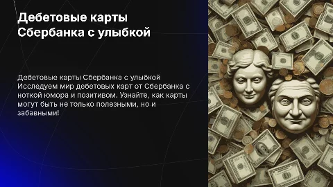 Презентация по дебетовым картам Сбербанка с мемами и шутками