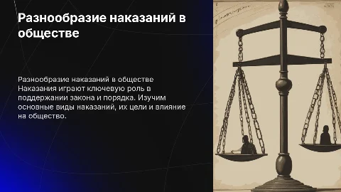 Виды наказаний