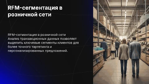 RFM-сегментация клиентов для персонализированного маркетинга