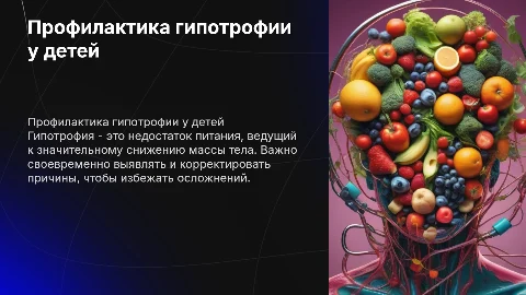 Профилактика гипотрофии(этиология,клиника, лечение)