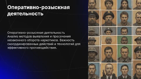 Оперативно-розыскная деятельность в сфере наркотиков