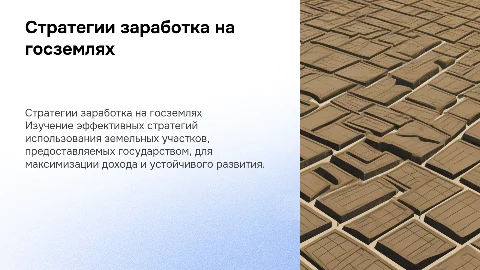Стратегии заработка на земельных участках от государства