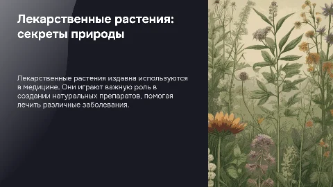 Лекарственные растения