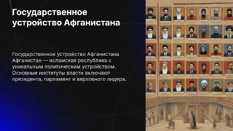 государственное устройство в республике афганистан