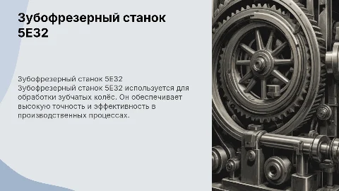 зубофрезерный станок 5Е32