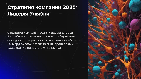 Стратегия компании 2035: Лидеры Улыбки и масштабирование