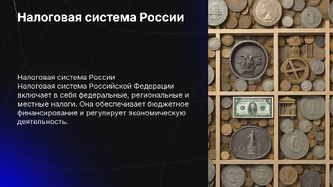 Налоговая система Российской Федерации