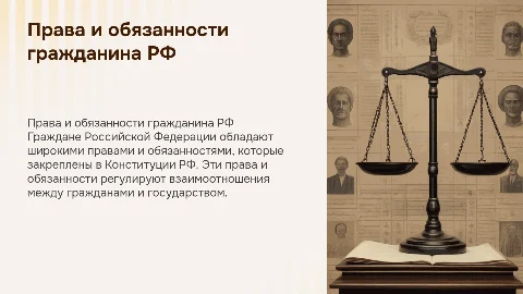 Права и обязанности гражданина Российской федерации
