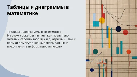 "Таблицы и диаграммы" 7 класс ВиС