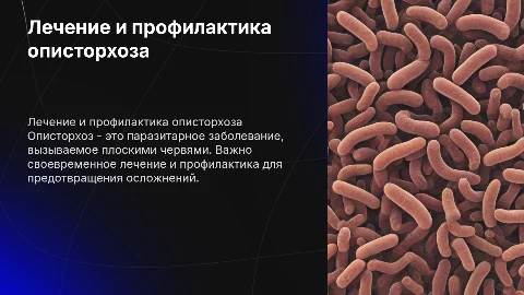 Лечение и профилактика острого и хронического описторхоза