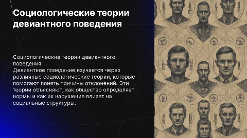 социологические теории девиантного поведения