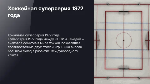 Хоккейная суперсерия "СССР-Канада"