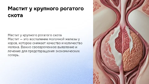 мастит крупно рогатого скота