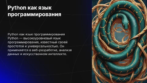 Python как язык программирования