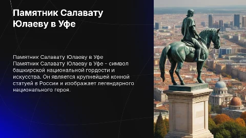 памятник салавату юлаеву в уфе