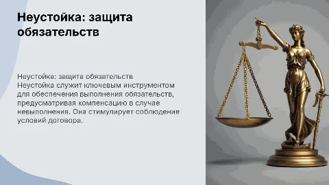 Неустойка как способ обеспечения исполнения обязательства