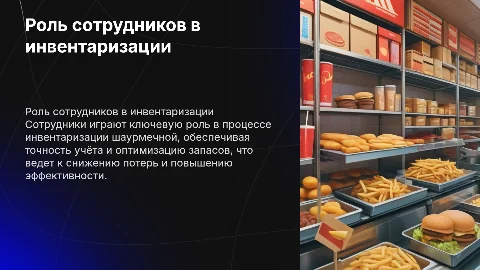 Роль сотрудников в инвентаризации шаурмечной