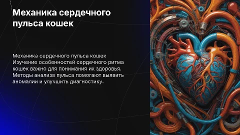 Механика сердечного пульса кошек